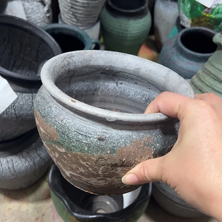 做旧盆默认打孔高12口16