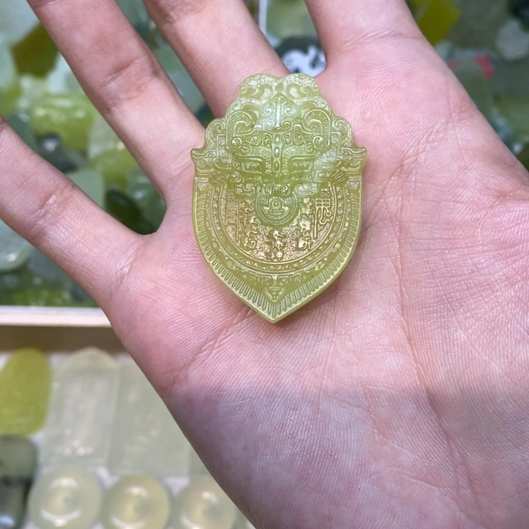 岫玉未镶嵌吊坠(不含链)