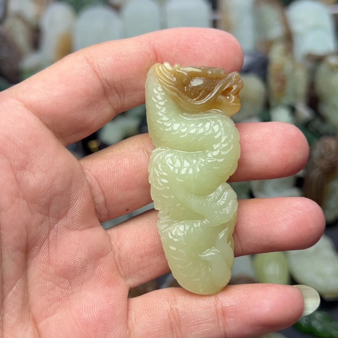 和田玉未镶嵌挂件