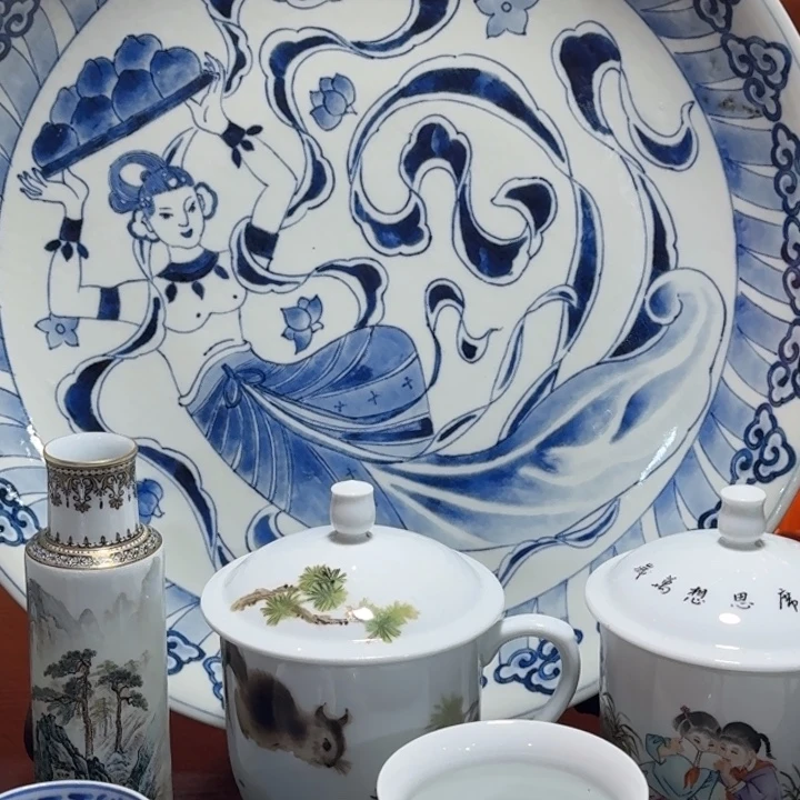 吉***相摆件陶景德镇陶瓷艺术