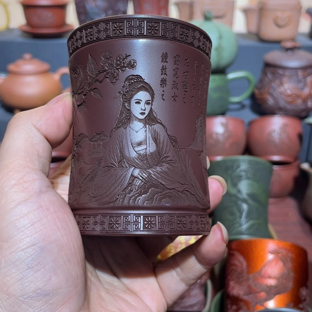 原矿紫砂手工主人杯