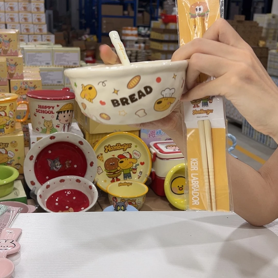 瓷177 加勺子筷子陶瓷头发头发