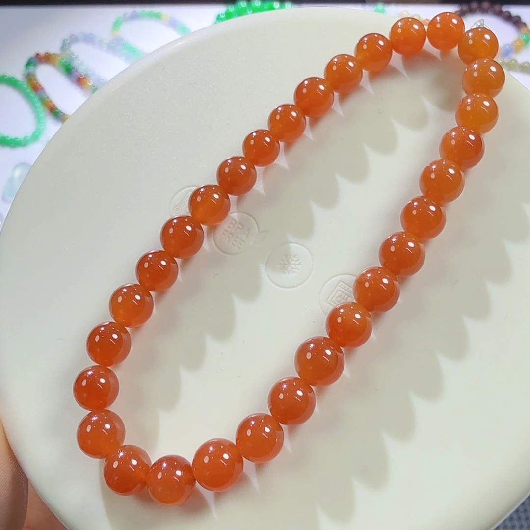 翡翠未镶嵌颈饰红翡