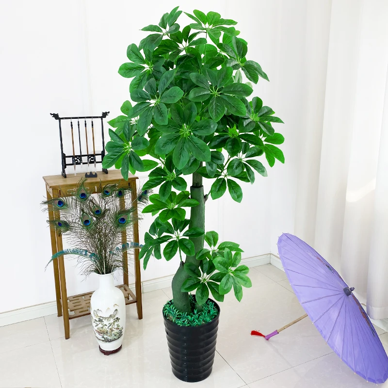 仿真植物盆景金钱树仿真发财树大型客厅落地盆栽室内装饰绿植假树