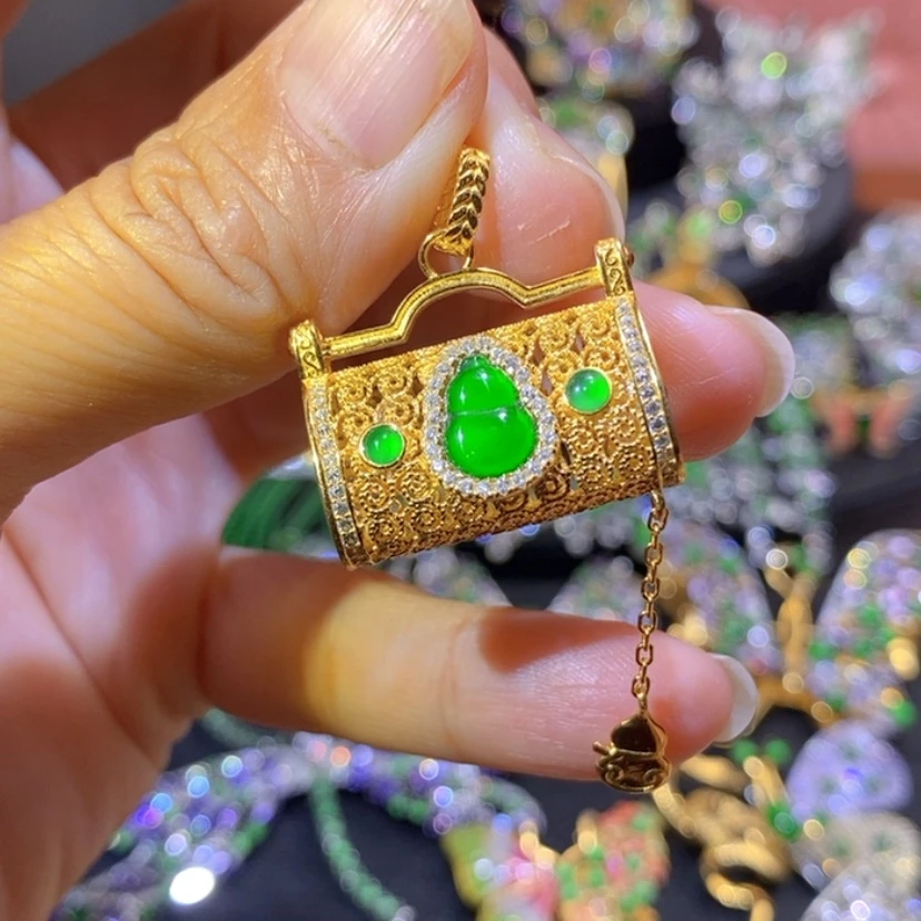 【闪购商品】银S925镶嵌挂件翡翠