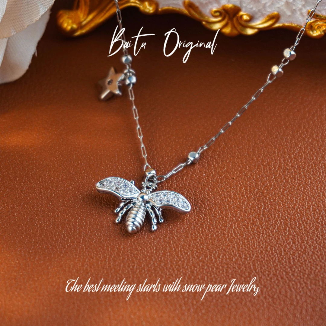 钛钢项链 【柏荼】锆 ♠ 手工原创 LX3195 项链·中长