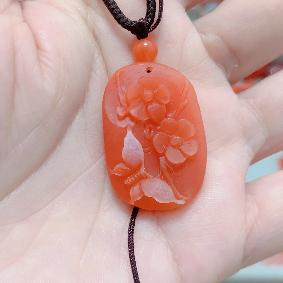 南红玛瑙未镶嵌吊坠(不含链)翡**姐