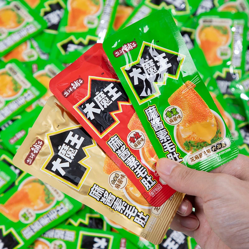 盐津铺子大魔王魔芋香菜素毛肚麻酱魔芋爽香辣休闲解馋小吃零食品