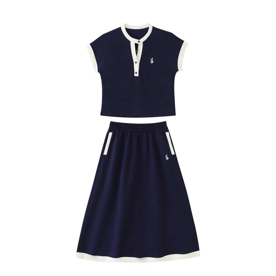 POLOGWON/保罗夏季新款女式时尚休闲裙子套装 ZS060