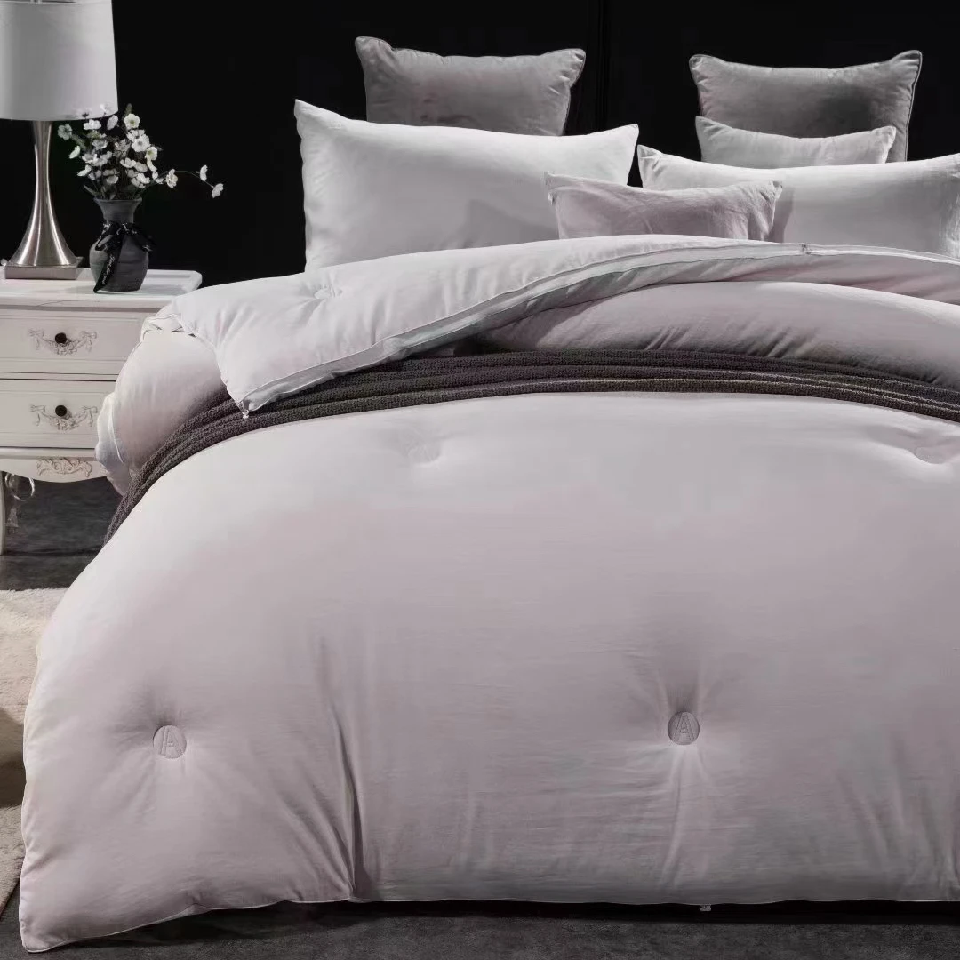 大豆豆被纯色加厚厚重保暖双人床上用品秋冬被子居家用