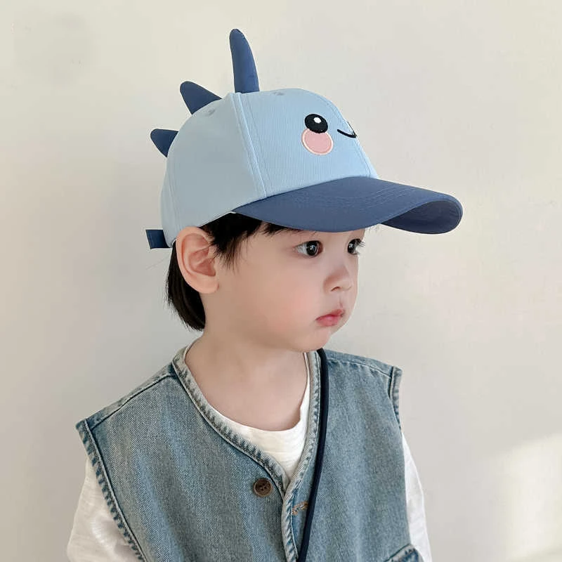 50-54cm儿童帽子春夏薄款宝宝防晒遮阳帽中大童棒球幼儿园鸭舌帽