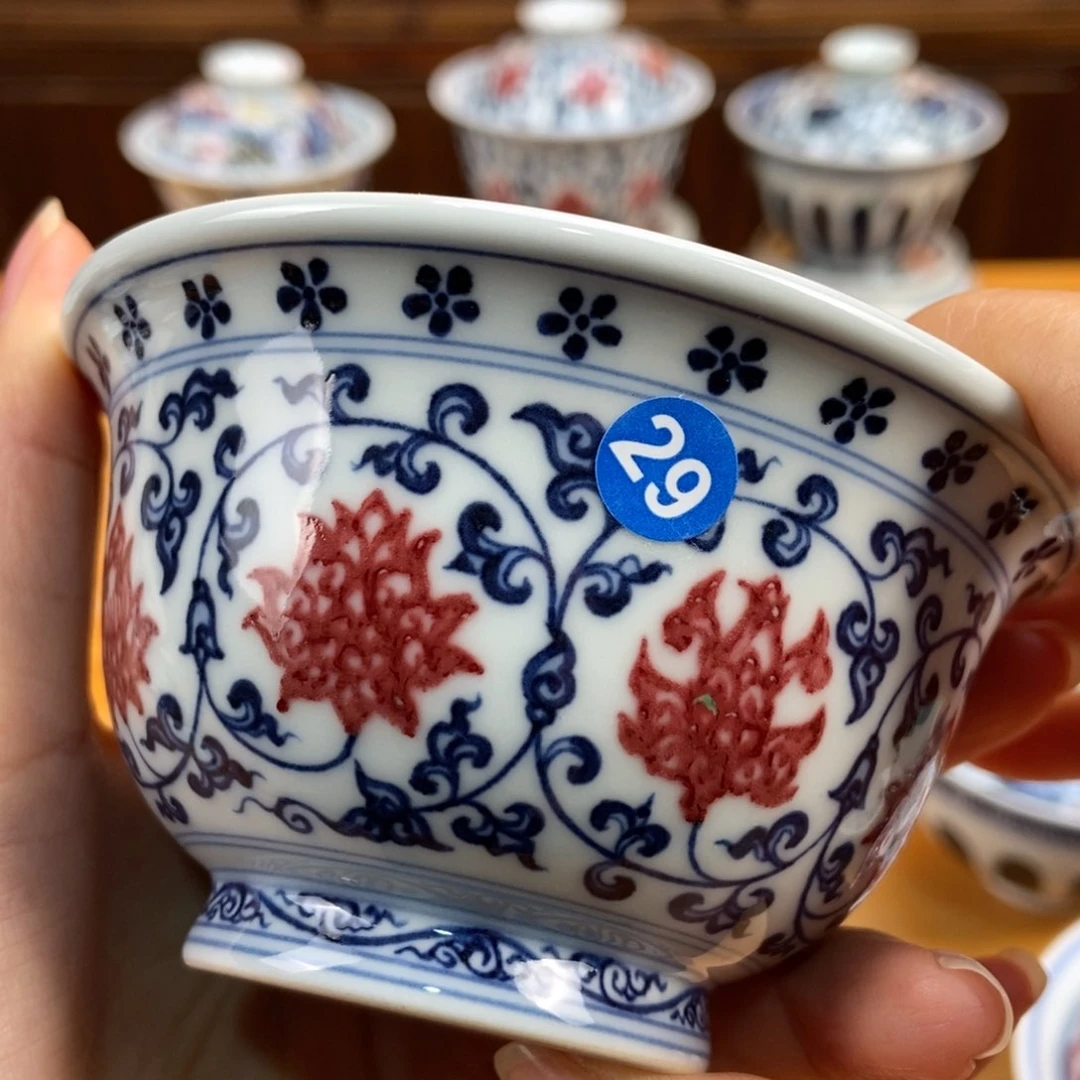 手绘现代茶具非古董