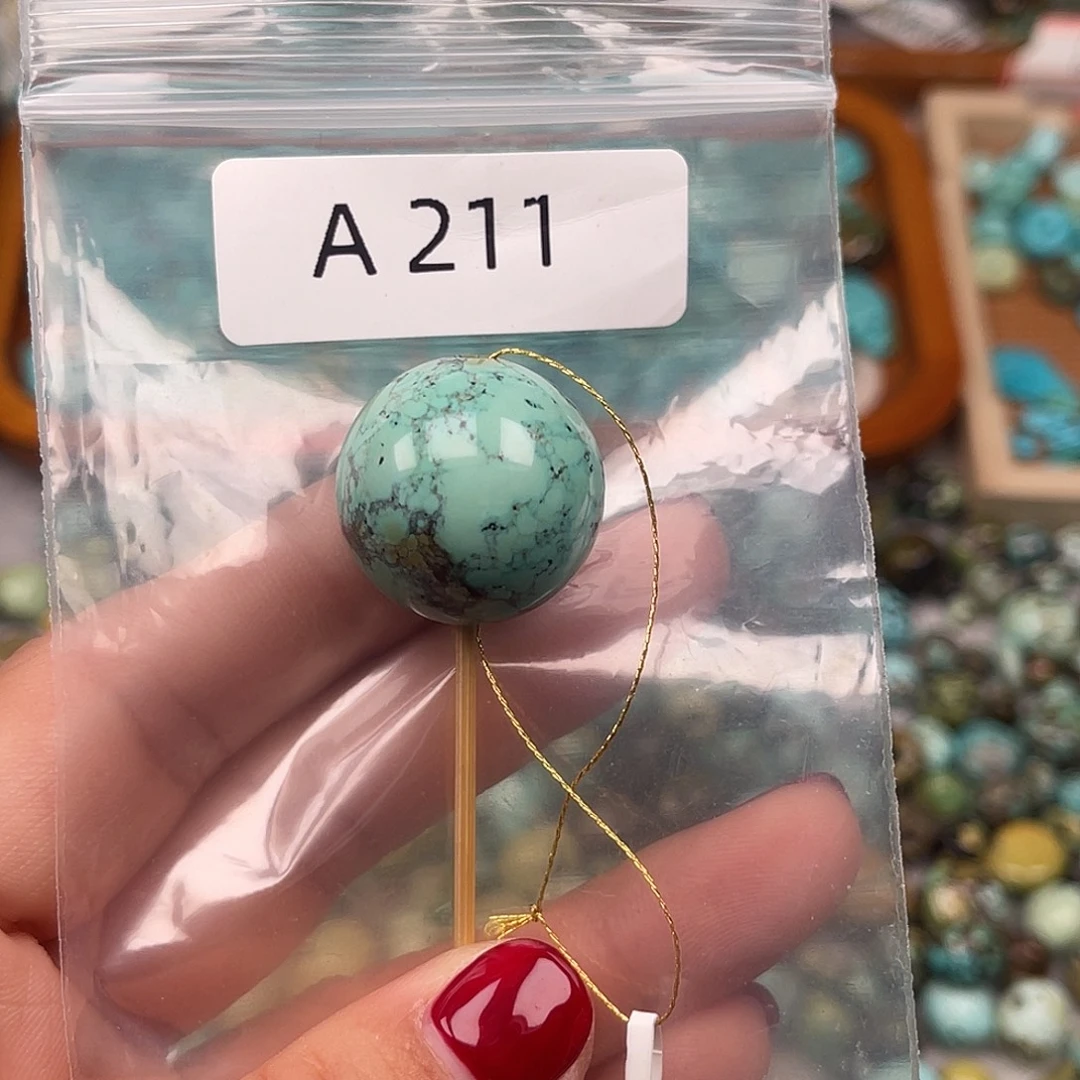 绿松石未镶嵌绿松石珠子