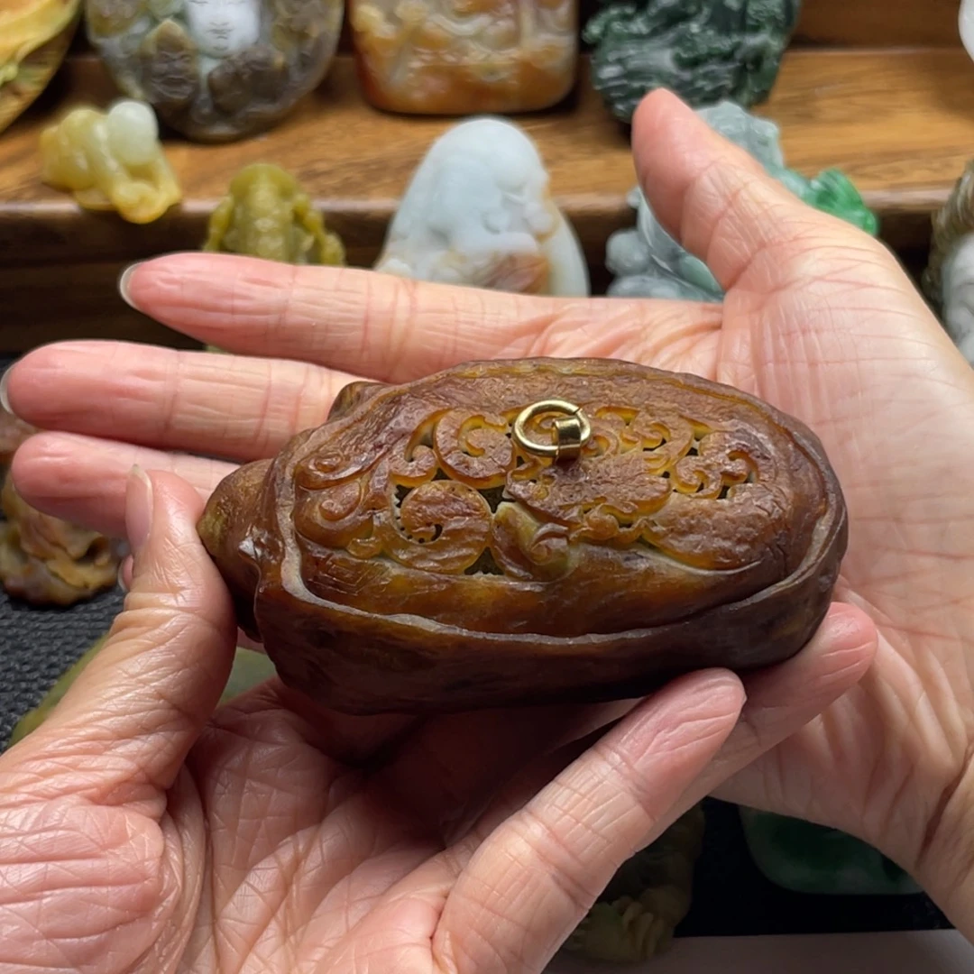 十***叔定制翡翠未镶嵌盒子