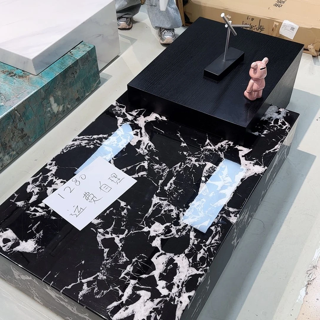 大理石落地高低组合 运费自理