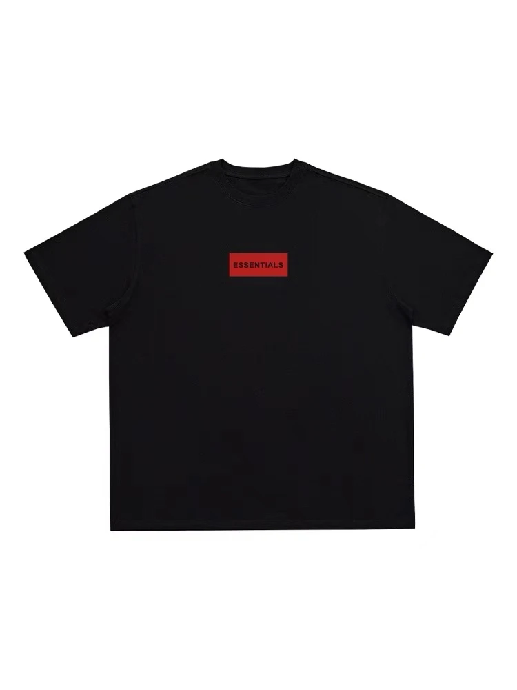 ESS美式胸前小红标短袖宽松休闲T恤
