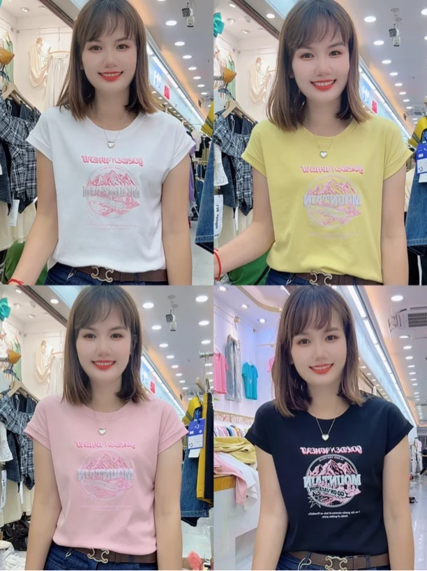 0502（美姿）新款特色小个子飞飞袖夏季百搭休闲显瘦女装圆领短袖