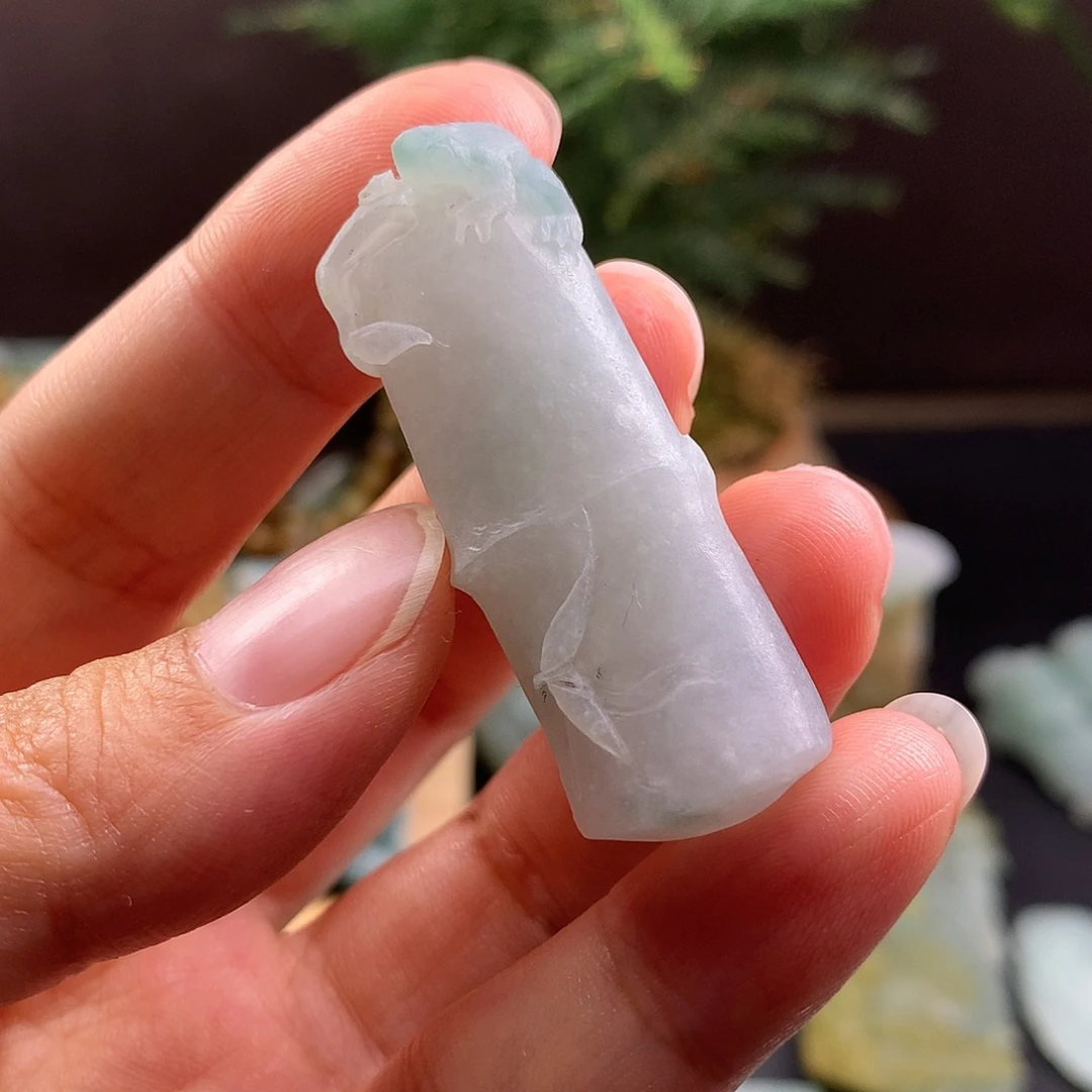 未镶嵌定制翡翠竹