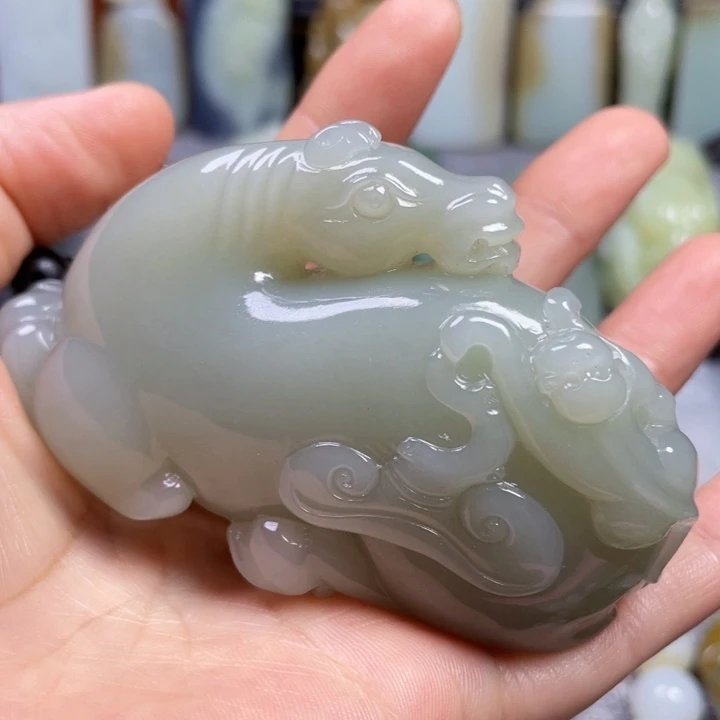 和田玉未镶嵌挂件