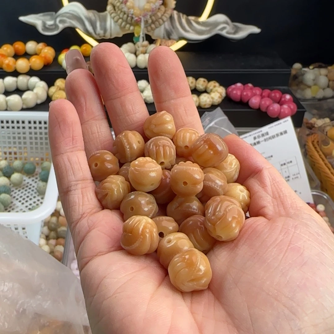 菩提根/象牙果手串卡12风化佛手23颗