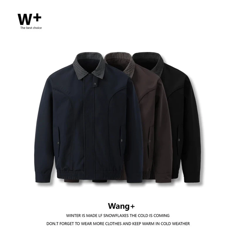 【Wang+】秋季翻领意式夹克外套立体裁剪休闲夹克C3601