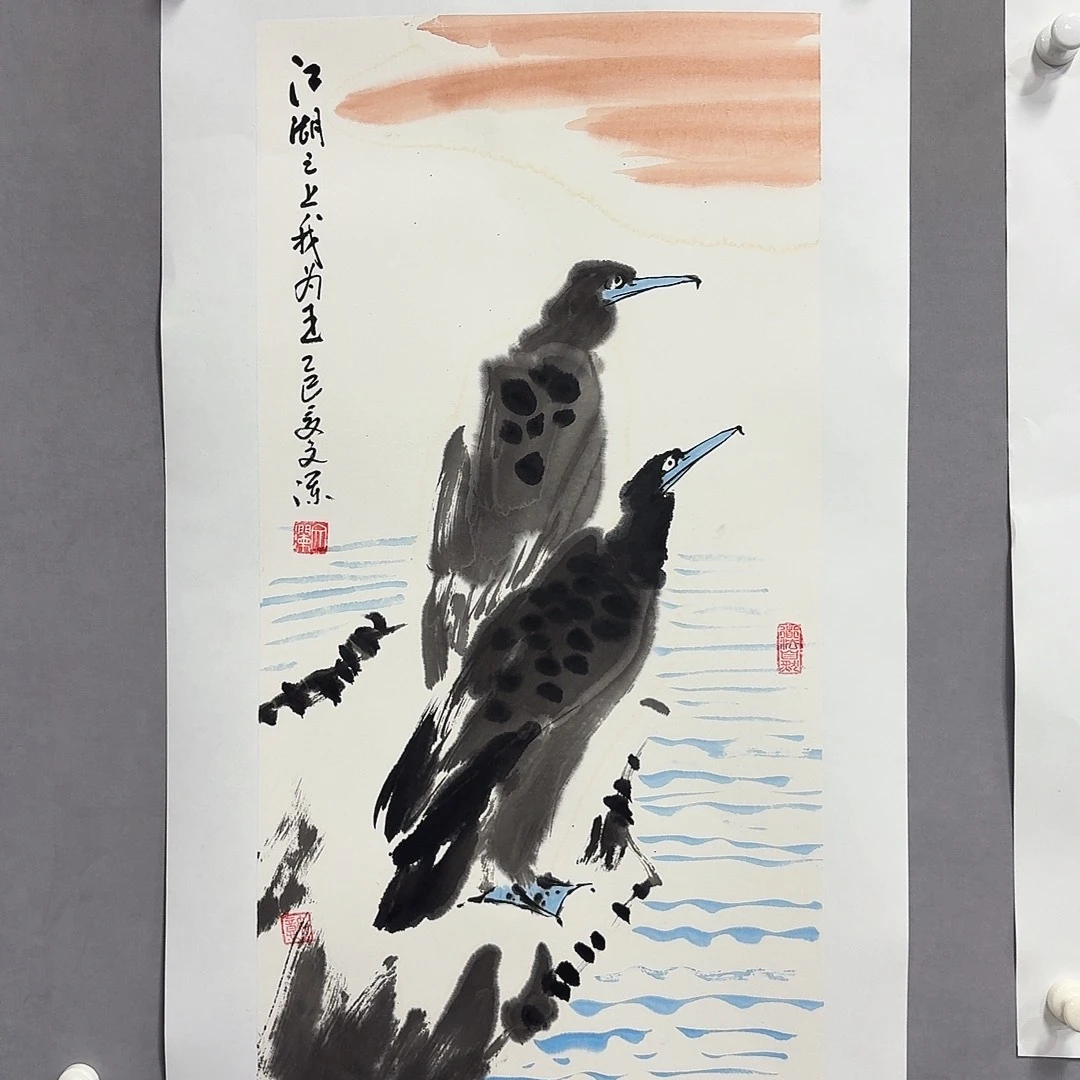 国画亲笔手绘放心去藏