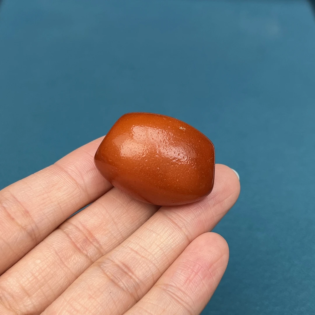 Y3573天然原矿蜜蜡 老蜡马蹄珠 30.7*17mm抖音基地质检发货