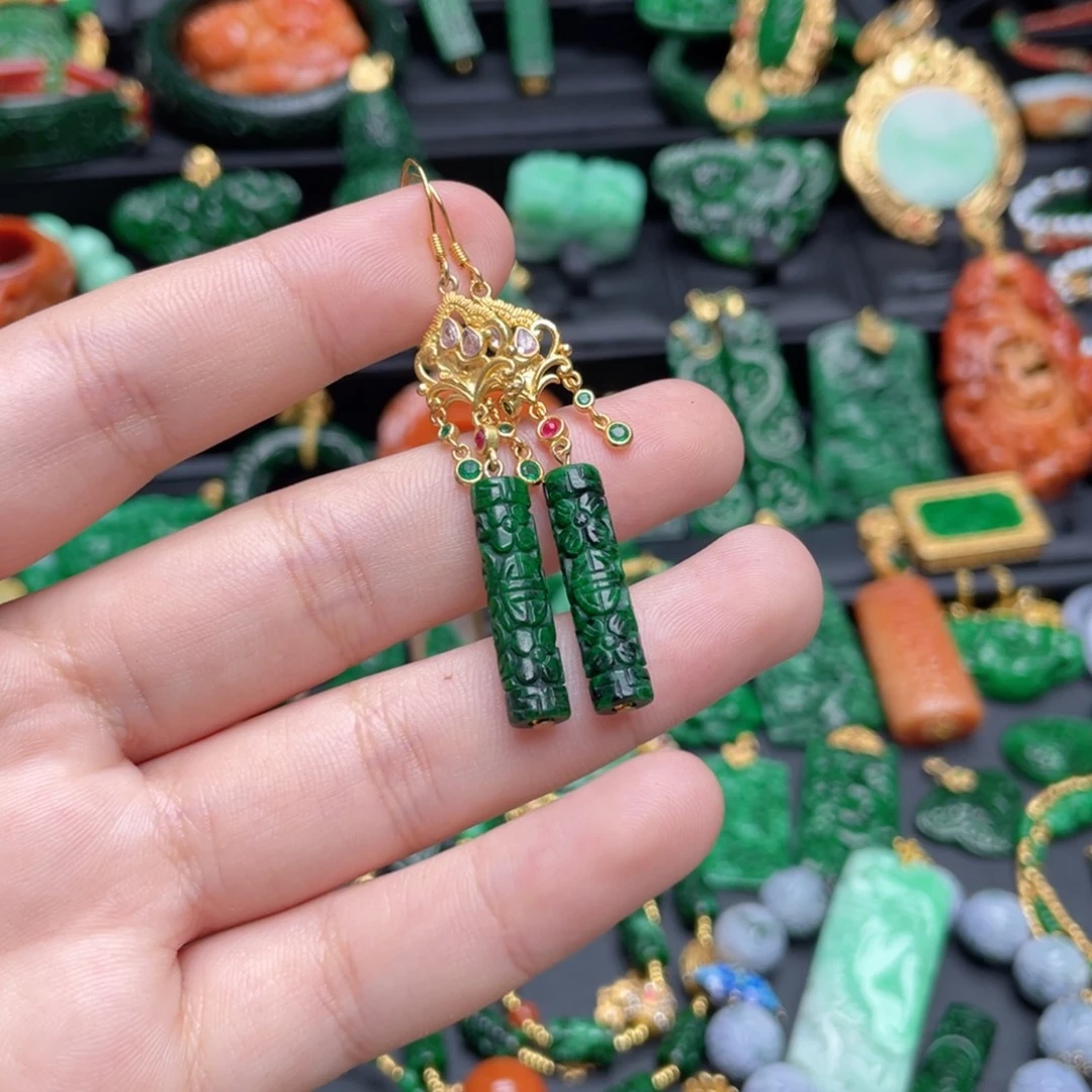 翡翠银S925镶嵌颈饰