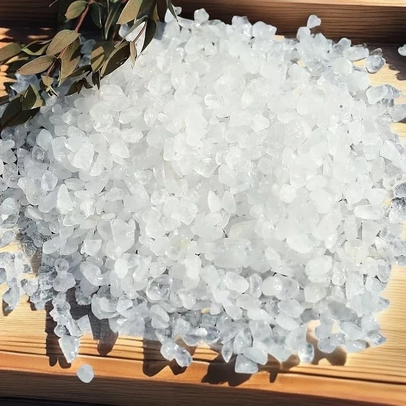 老谭天然白水晶碎石净化石克重可选—厂家直发（颗粒较小，介意勿拍）