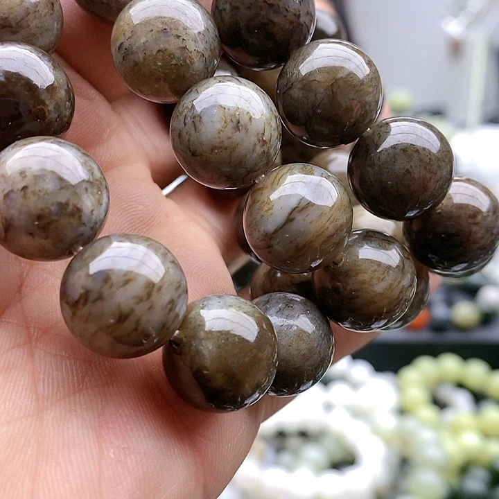 【闪购商品】手链未镶嵌和田玉豹纹糖16拍一发一？