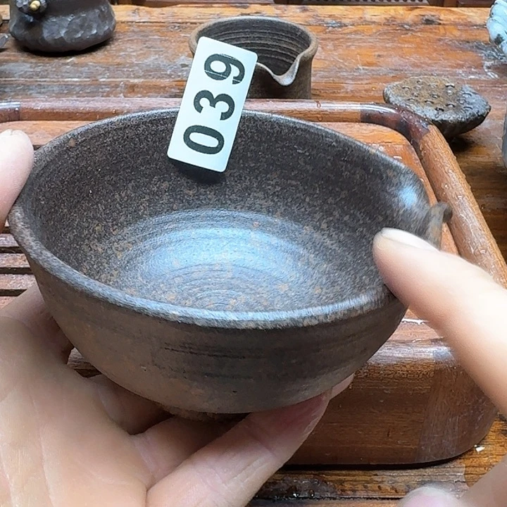纯手工制作粗陶茶具