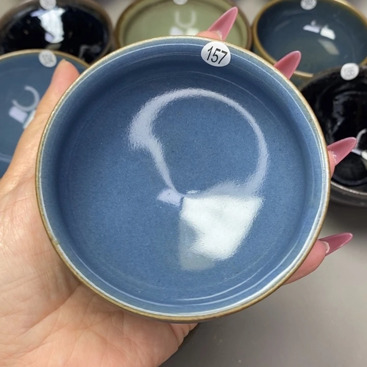 茶盏念*建窑建盏柴烧主人杯微瑕