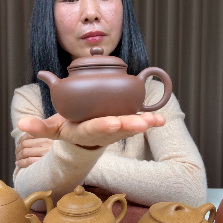 茶壶紫砂50目老紫泥仿古170cc左右全手工