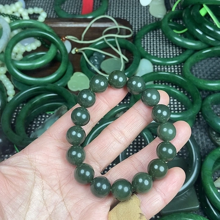 和田玉未镶嵌手链