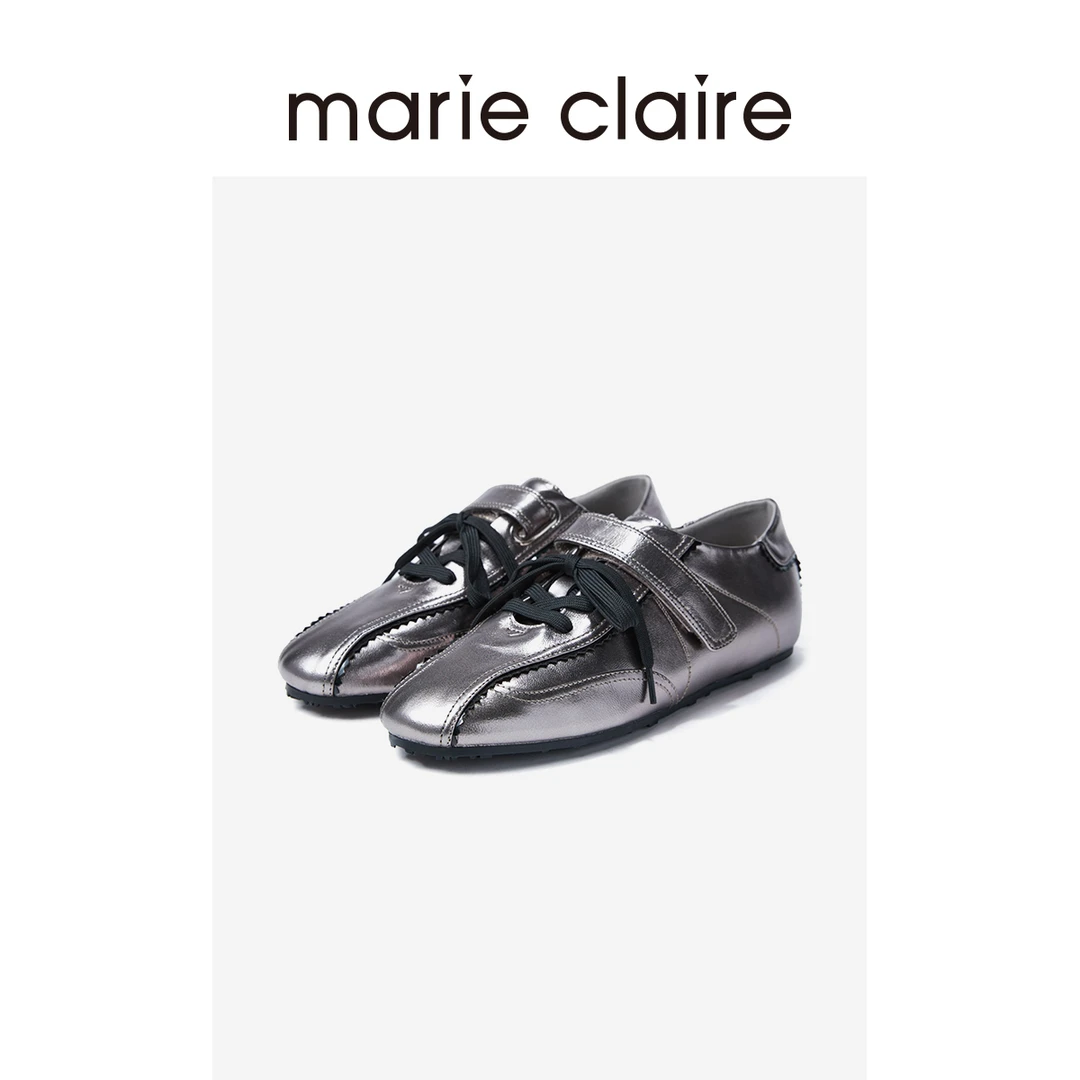 MC女鞋枪色德训玛丽珍鞋舒适休闲运动鞋2025秋季marieclaire女鞋
