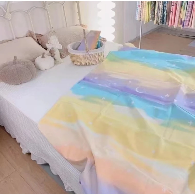 日落星辰-床单面料加厚加密缎条提花布料200cm*245cm