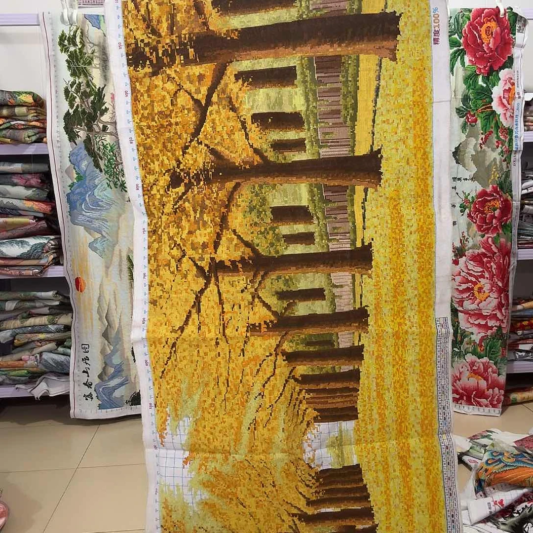 棉十字绣成品出售