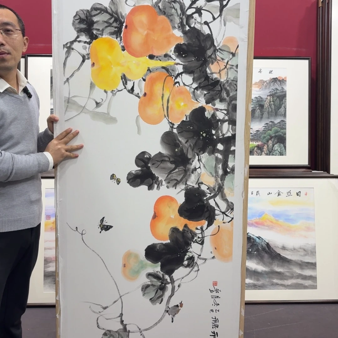 国画手绘作品210/80