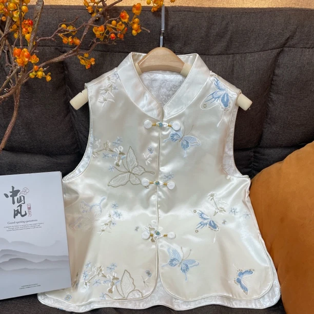 【冰清玉洁】2025新国风新中式刺绣马夹女春季新款高级感女士马甲