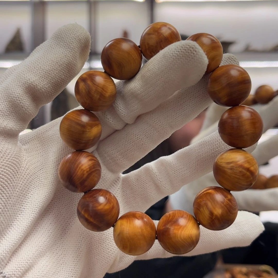 柏木（崖柏）手串/手链18黑油龙胆闪电药香42.6