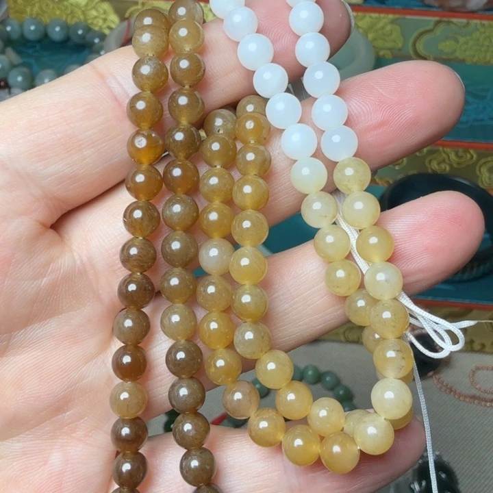 和田玉未镶嵌手串