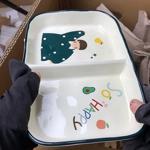 盘陶瓷制品满25拼单发货默认微瑕