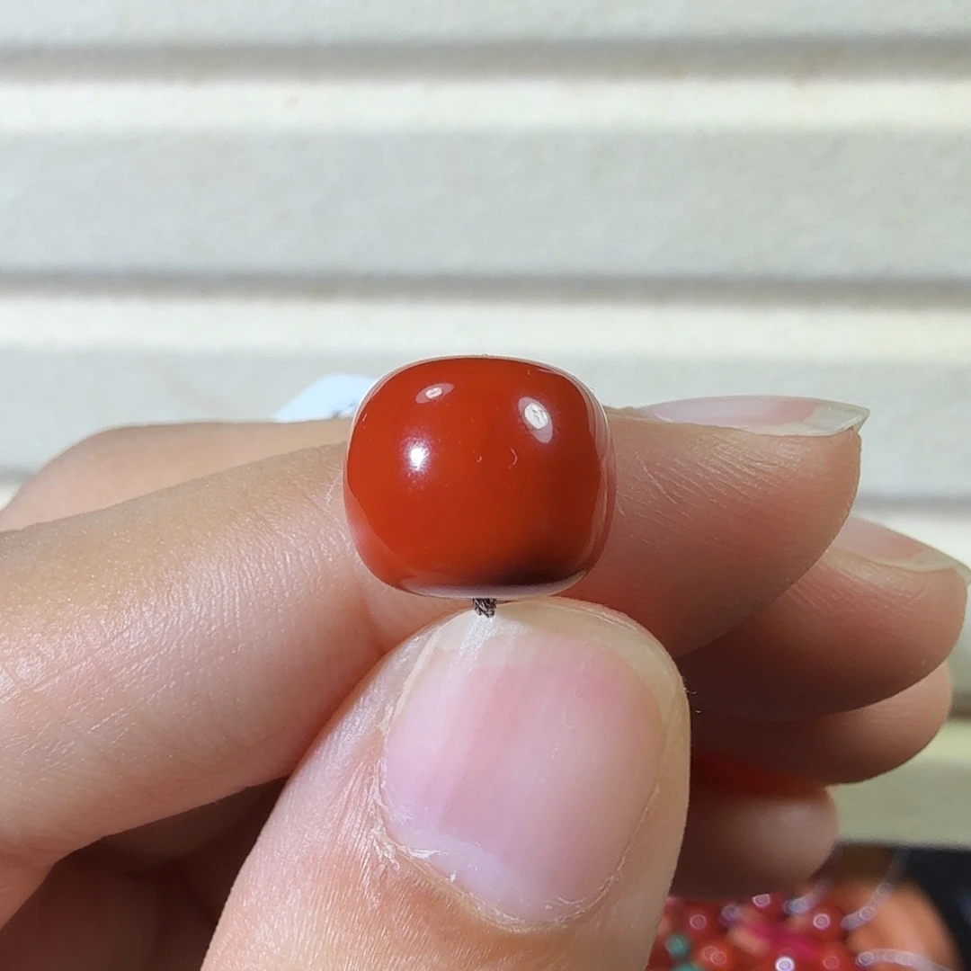未镶嵌南红玛瑙珠宝半成品10.6*9.1单珠