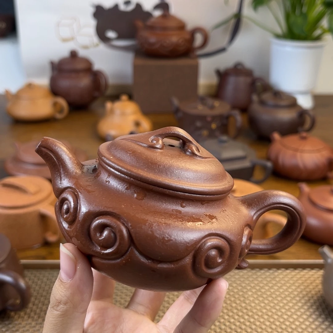 清***府茶壶紫砂手工制作