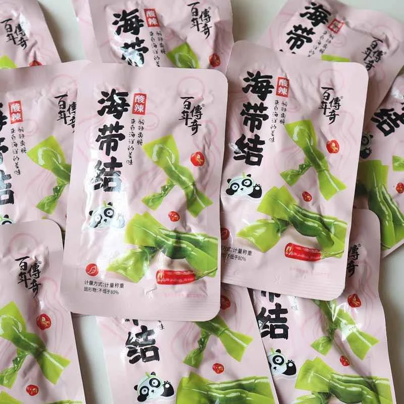 年传奇海带结酸辣味小包装海带丝小吃开 袋即食零食宿舍零食小吃