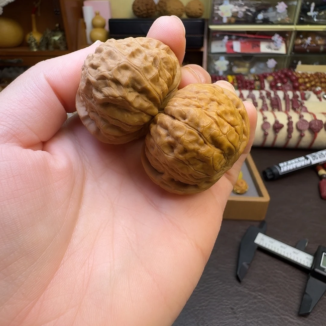 文玩核桃吊坠文玩核桃普通配对南瓜饼