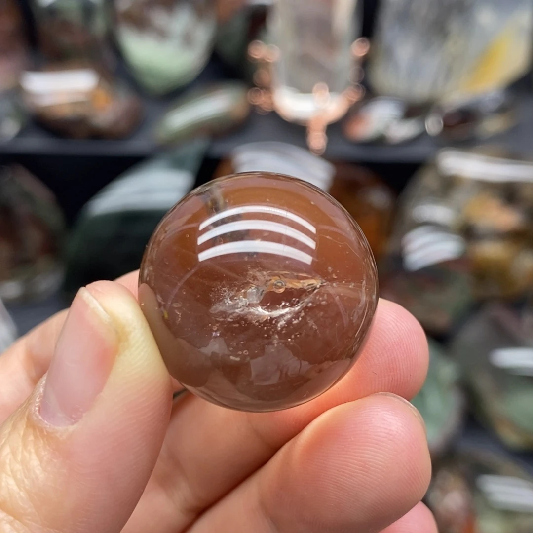 未镶嵌水晶珠宝半成品水胆单珠