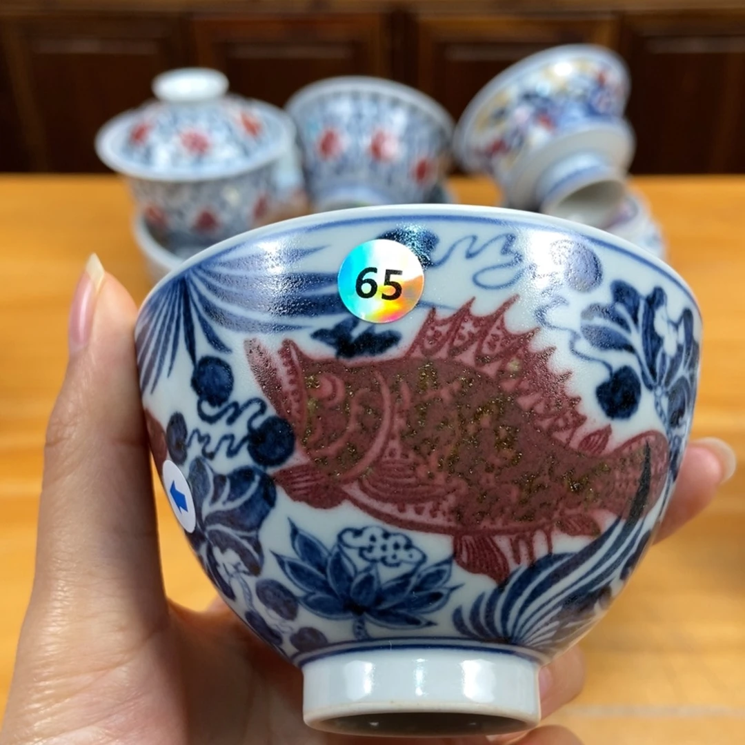手绘现代茶具非古董