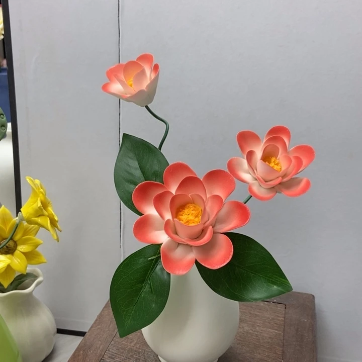 陶瓷手工制作陶瓷花