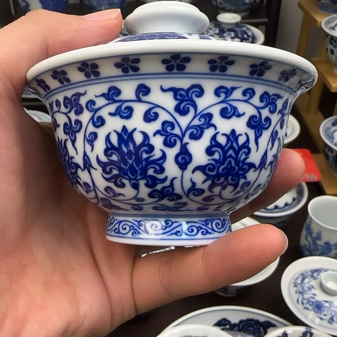 微瑕全手绘景德镇陶瓷茶具
